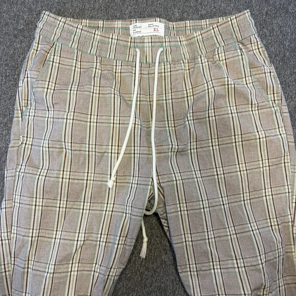 FairPlay All is Fair Joggers Men's XL Plaid‎ Golf Pants